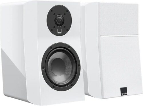 זוג רמקולים מדפיים Ultra Evolution Nano מבית SVS - צבע לבן מבריק