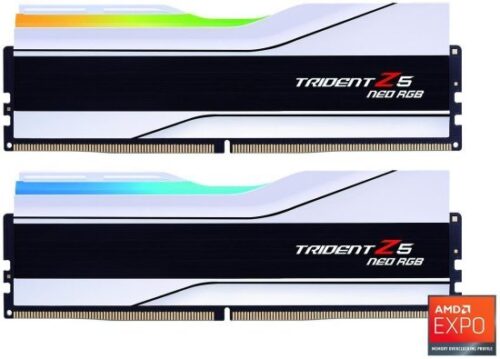 זיכרון למחשב G.Skill Trident Z5 NEO RGB 2x48GB DDR5 6000MT / s CL30 - צבע לבן
