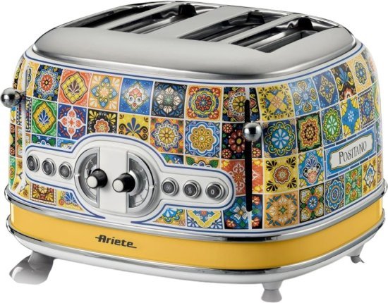 מצנם קופץ 4 פרוסות Ariete Vintage 156 1630W - צבע Positano