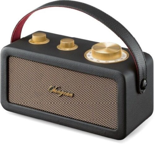 רדיו נייד SANGEAN RA-101 Portable Wooden Cabinet Radio - צבע שחור וזהב