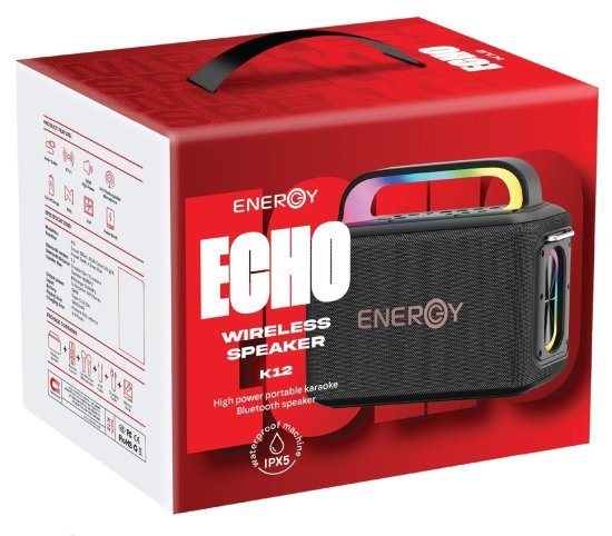 בידורית ניידת דגם ECHO K12 מבית ENERGY - צבע ירוק