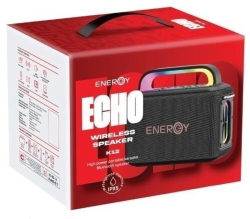 בידורית ניידת דגם ECHO K12 מבית ENERGY - צבע אדום