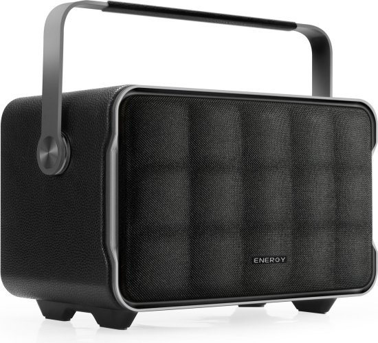 רמקול Bluetooth נייד דגם Vintage P80 מבית ENERGY - צבע שחור
