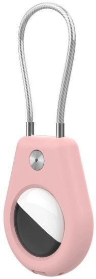 כיסוי מחזיק מפתחות ל-Apple AirTag דגם The Zephiron מבית Camel Mountain - צבע ורוד
