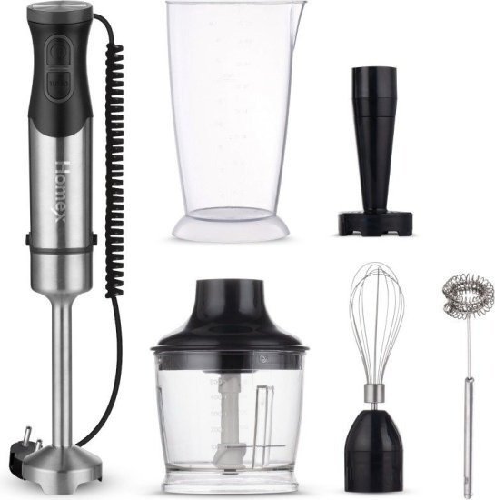 בלנדר מוט 6 ב-1 1800W דגם BLENX-1800 מבית Homex - צבע שחור / נירוסטה