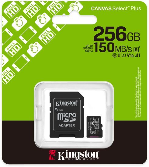 399653_b_1.jpg כרטיס זיכרון microSD עם מתאם דגם Canvas Select Plus SDCS3 / 256GB - נפח 256GB