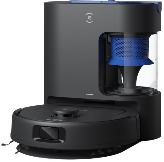 שואב אבק ושוטף רובוטי עם תחנת ריקון אוטומטית Ecovacs Deebot N20e Plus - צבע שחור - שנתיים אחריות יבואן רשמי על ידי רונלייט