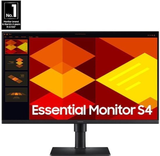 מסך מחשב ''Samsung Essential S4 S40GD S27D408GAM Full HD IPS 27 - צבע שחור