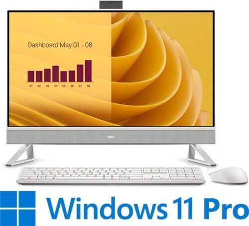 מחשב All-in-One עם מסך מגע ‎‎Dell AIO EC27250 IN-RD33-16138 - צבע Pearl White