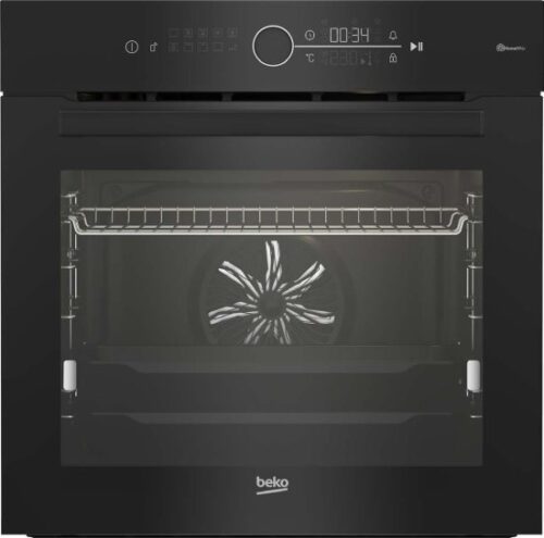 תנור בנוי פירוליטי 72 ליטר 15 תוכניות Beko BBIM13401XPSWE - צבע זכוכית שחורה