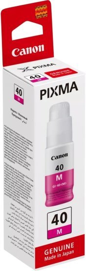 בקבוק דיו מג'נטה מקורי Canon Pixma GI-40 M