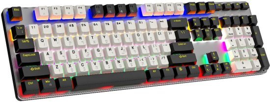 מקלדת גיימינג מכנית חוטית Fujicom FJ-KBCX20 - עברית / אנגלית