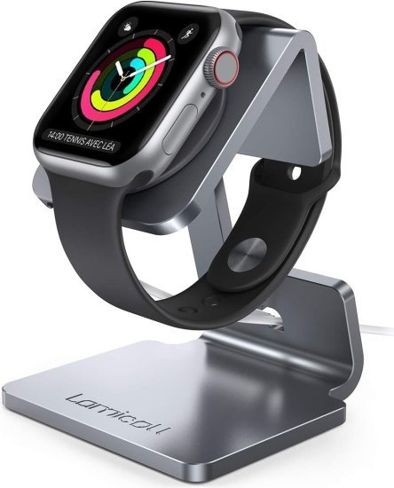 403640_b_1.jpg מעמד עגינה עבור Apple Watch מבית Lamicall - אפור
