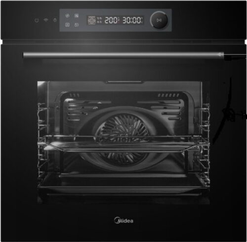 תנור אפיה בנוי דיגיטלי 72 ליטר 13 תכניות Midea BO-AGG3F - זכוכית שחורה