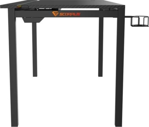 404814_b_1.jpg שולחן גיימינג עם תאורת ARGB דגם Deskpro-LS140 מבית Scorpius - צבע שחור