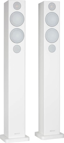 זוג רמקולים רצפתיים דגם Radius 270 3G מבית Monitor Audio - צבע לבן סאטן