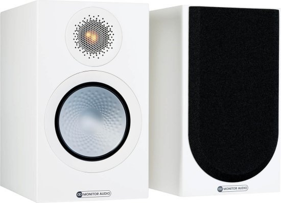 זוג רמקולים מדפיים דגם Silver 50 7G מבית Monitor Audio - צבע לבן סאטן