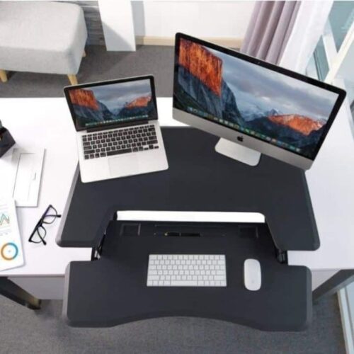 404941_b_1.jpg עמדת מחשב עמידה / ישיבה מתכווננת דגם UP32 מבית Casiii - צבע שחור