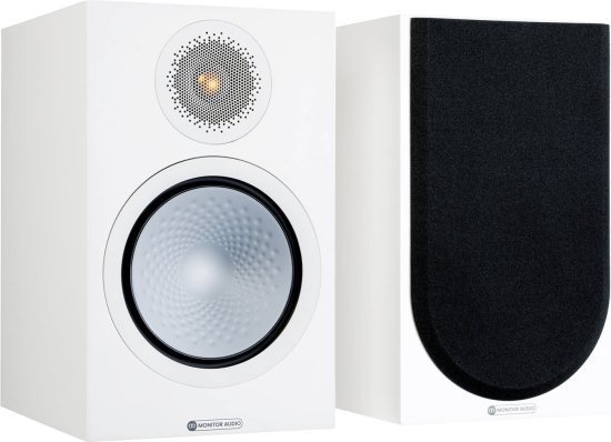 זוג רמקולים מדפיים דגם Silver 100 7G מבית Monitor Audio - צבע לבן סאטן
