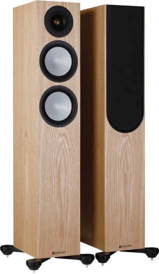 זוג רמקולים רצפתיים דגם Silver 200 7G מבית Monitor Audio - צבע עץ מילה