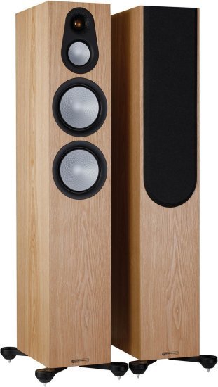 זוג רמקולים רצפתיים דגם Silver 300 7G מבית Monitor Audio - צבע עץ מילה