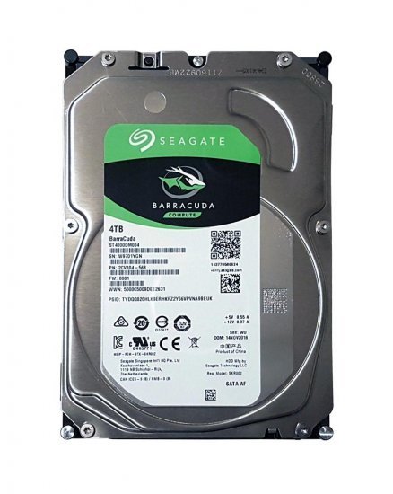 כונן קשיח Seagate Barracuda HDD 4TB Sata III ST4000DM004
