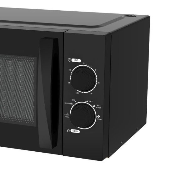 מיקרוגל 25 ליטר מכני 800W דגם ATL-1335B מבית Gold Line - צבע שחור