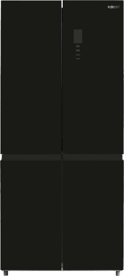 מקרר 4 דלתות מקפיא תחתון 539 ליטר Fujicom FJ-NF600BK No-Frost - זכוכית שחורה