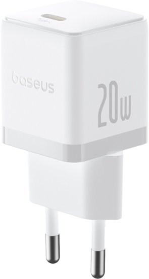 מטען קיר מהיר Baseus Palm 1C בהספק 20W - צבע לבן