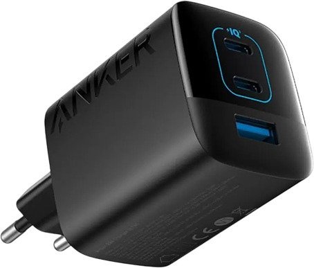 מטען קיר Anker 336 USB-C 67W - צבע שחור