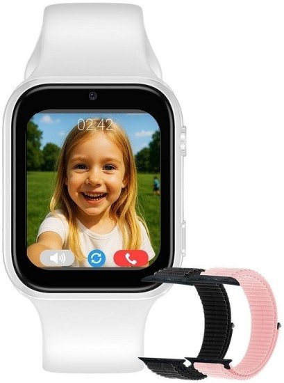 שעון חכם לילדים MeWatch K12 Light - צבע לבן - תמיכה מלאה בעברית + סים מובנה