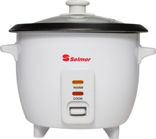 סיר אורז חשמלי 1.5 ליטר Selmor SE-558 Non-Stick 500W - צבע לבן