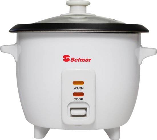 סיר אורז חשמלי 1.5 ליטר Selmor SE-558 Non-Stick 500W - צבע לבן