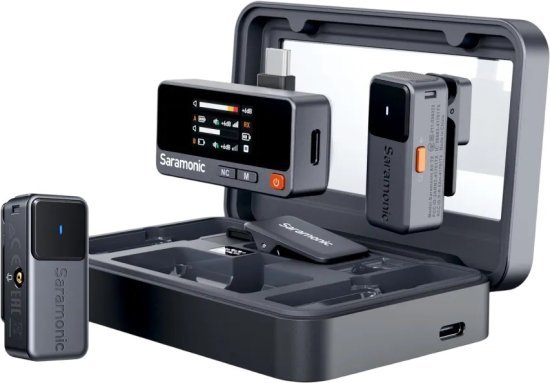 מערכת מיקרופוני דש אלחוטיים - 2 משדרים ומקלט Saramonic Air