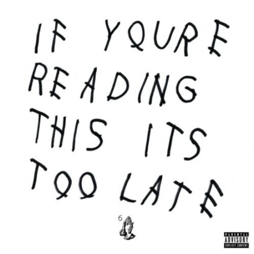 אלבום כפול Drake - If Youre Reading This Its Too Late White Vinyl 2LP - תקליט לבן