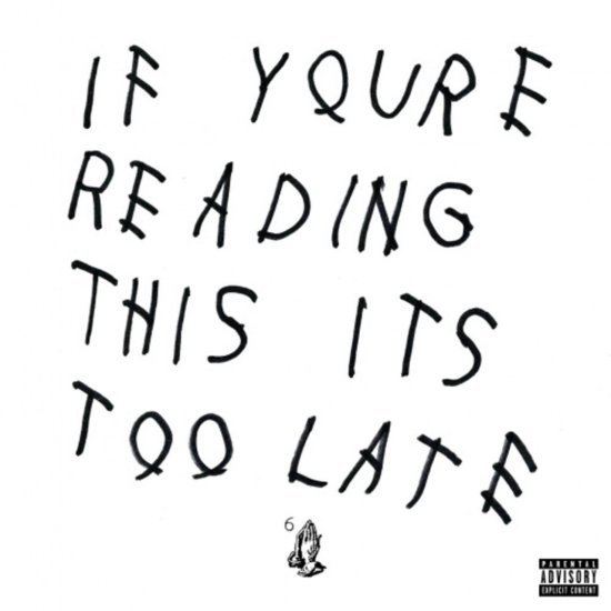 אלבום כפול Drake - If Youre Reading This Its Too Late White Vinyl 2LP - תקליט לבן
