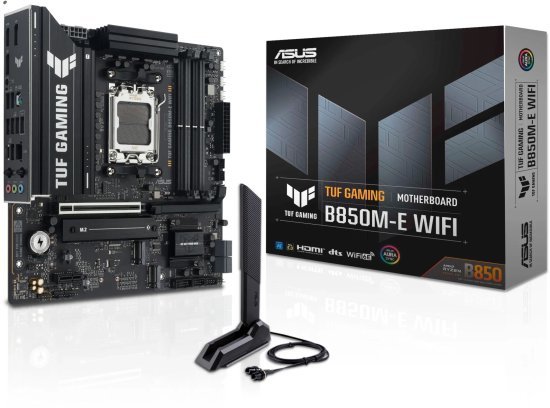 לוח אם ASUS TUF GAMING B850M-E WIFI DDR5 WIFI AM5