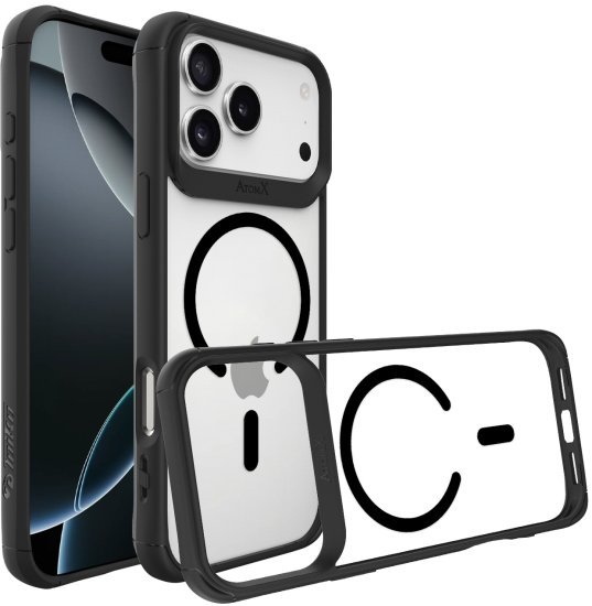 409743_b_1.jpg כיסוי Toiko AtomX תומך MagSafe ל- Apple iPhone 17 Pro Max - צבע שקוף