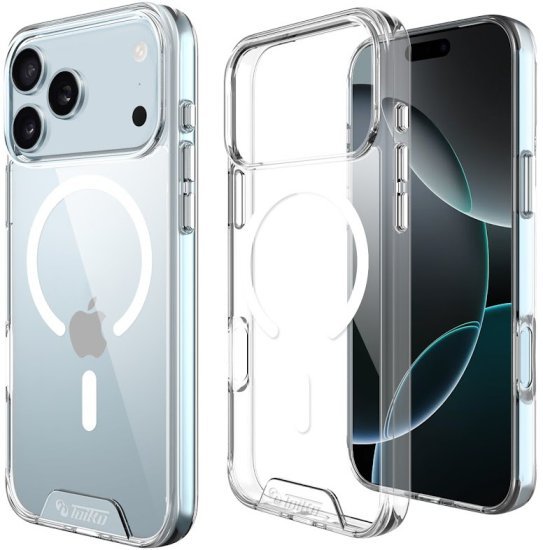 409816_b_1.jpg כיסוי Toiko Chiron תומך MagSafe ל- Apple iPhone 17 Pro - צבע שקוף