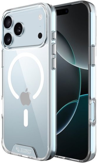 כיסוי Toiko Chiron תומך MagSafe ל- Apple iPhone 17 Pro Max - צבע שקוף