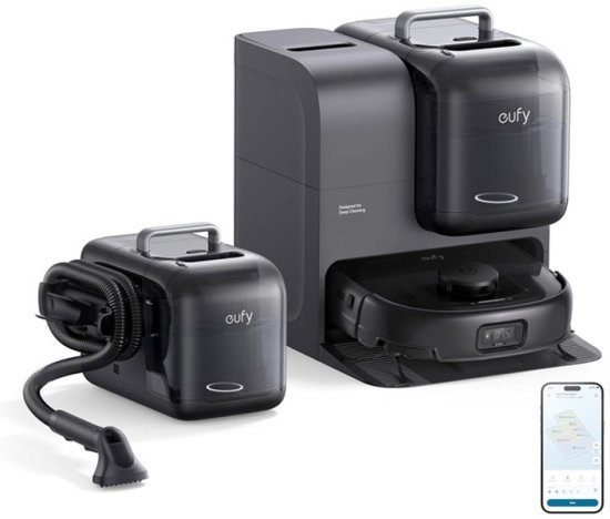 שואב אבק רובוטי ומכונה לניקוי בדים וריפודים Anker Eufy Omni E28