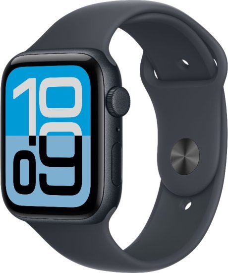 שעון חכם Apple Watch SE 3 GPS + Cellular 44mm צבע שעון Midnight Aluminium צבע רצועה Midnight Sport Band - גודל S / M