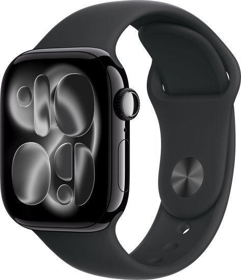 411299_b_1.jpg שעון חכם Apple Watch 42mm Series 11 GPS + Cellular צבע שעון Jet Black Aluminium צבע רצועה Black Sport Band גודל רצועה M / L