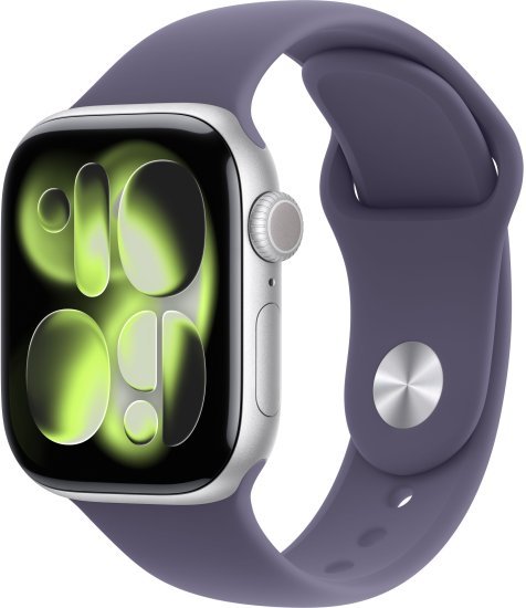 שעון חכם Apple Watch 42mm Series 11 GPS + Cellular צבע שעון Silver Aluminium צבע רצועה Purple Fog Sport Band גודל רצועה M / L