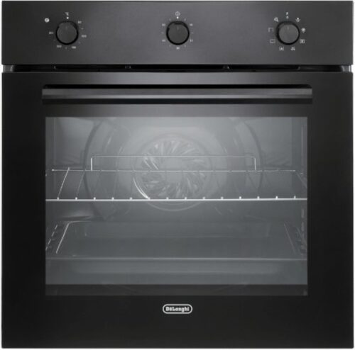 תנור בנוי 65 ליטר 7 תוכניות Delonghi FLM6LN - זכוכית שחורה - שנה אחריות יבואן רשמי על ידי ניופאן