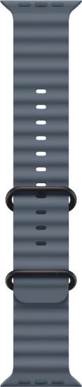 רצועת Ocean Band לשעון Apple Watch 49mm צבע Anchor Blue - Black Titanium Finish - מידה One Size