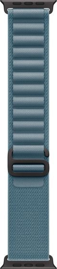 רצועת Alpine Loop לשעון Apple Watch 49mm צבע Light Blue - Black Titanium Finish - מידה Medium