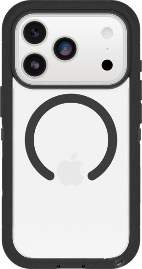 כיסוי ל-Apple iPhone 17 Pro תומך MagSafe מבית OtterBox - צבע שחור שקוף