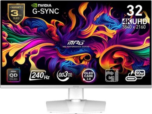 מסך מחשב גיימינג ''31.5 MSI MPG 321URXW QD-OLED UHD 240Hz
