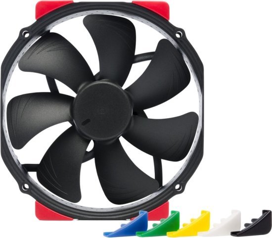 מאוורר למארז NF-A15 HS-PWM Chromax Black Swap 14cm 1500RPM מבית Noctua